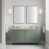 Chicago 60" Double Smokey Celadon  (Vanity Only Pricing)